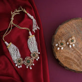 Mehrunisa Silver Polki Necklace